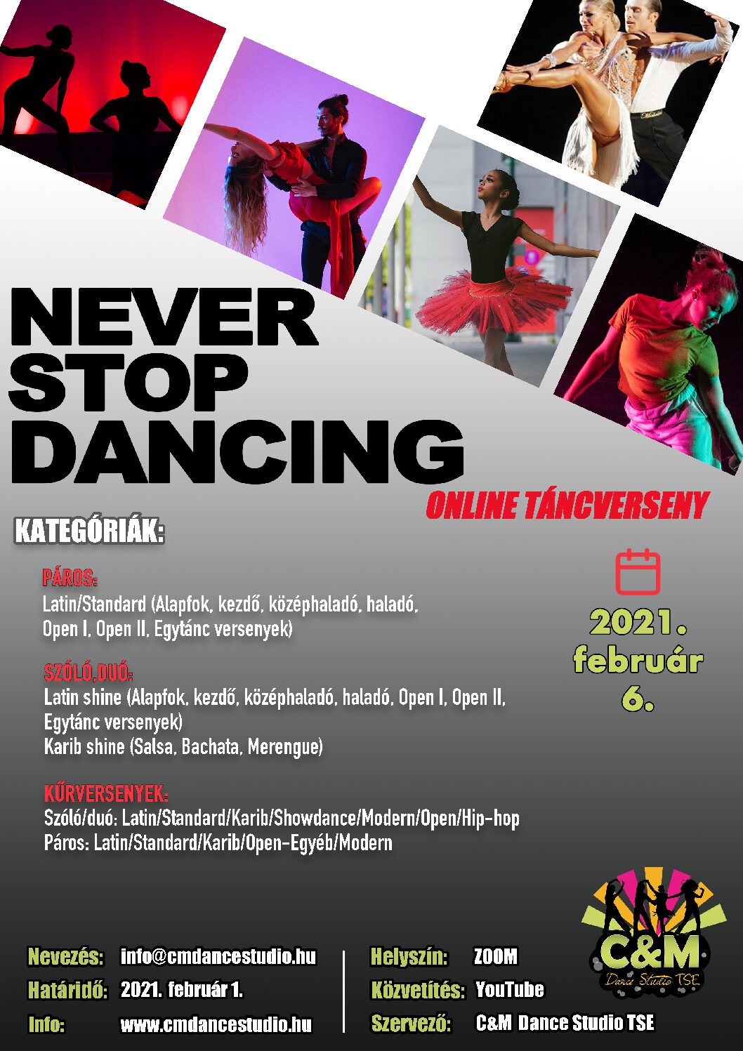 “Never Stop Dancing” – ONLINE – Hasznos információk